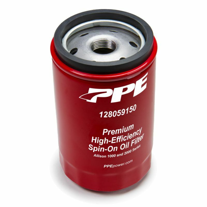 PPE Brushed Deep Transmission Pan & Spin On Filter For 2001-2019 GM 6.6L Duramax