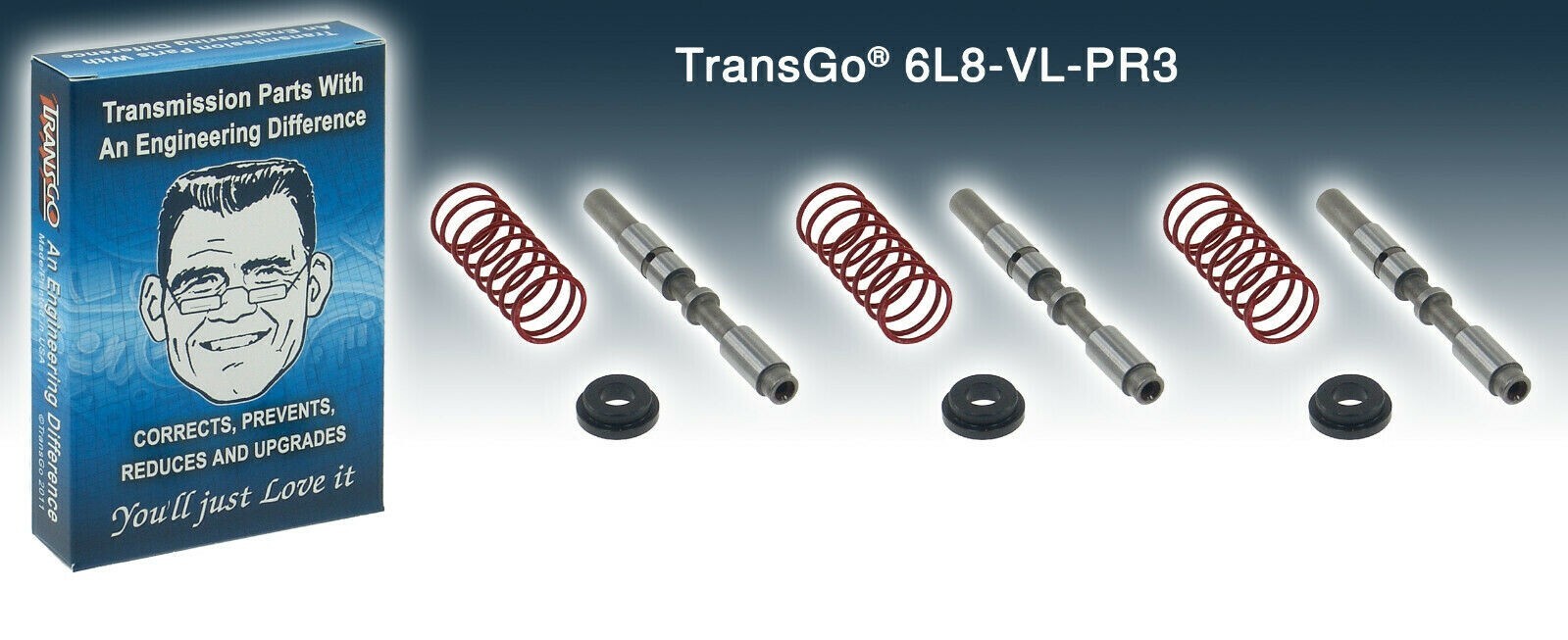 Transgo Pressure Regulator Valve Repair Kit 6L45/50/80/90 2006-On 6L8-VL-PR3*