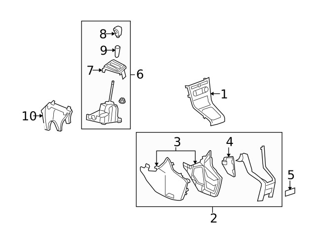 Genuine Automatic Transmission Shift Lever Assembly 20863685