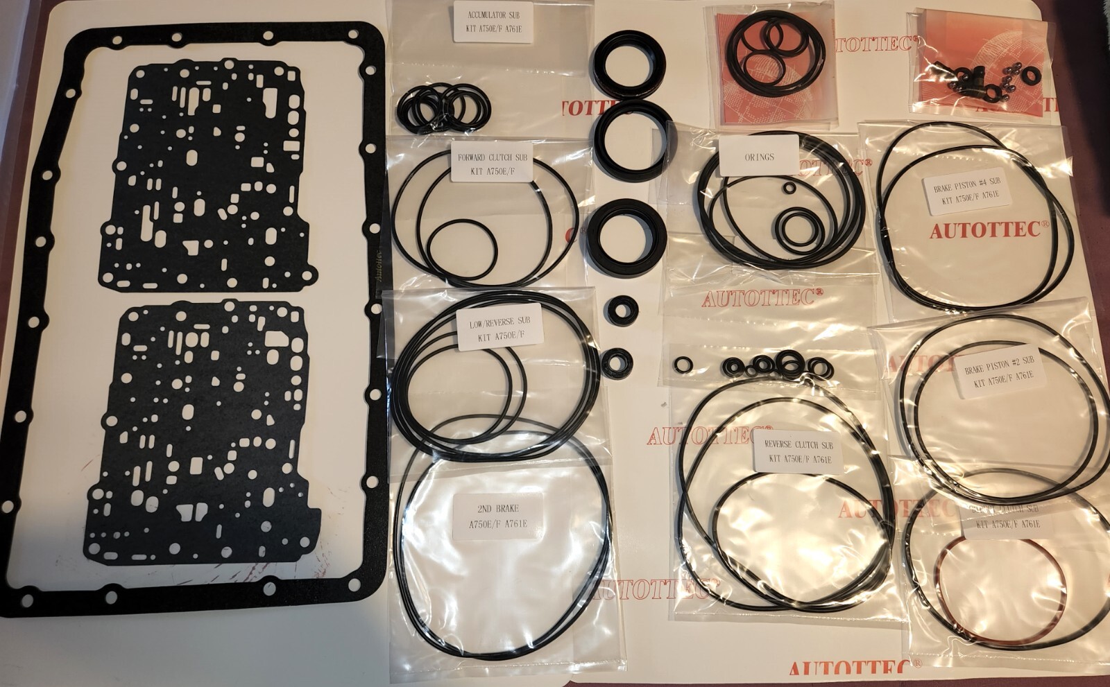 A750E A750F Auto Transmission Overhaul Kit Seals Fit For TOYOTA 2003-UP (k117002
