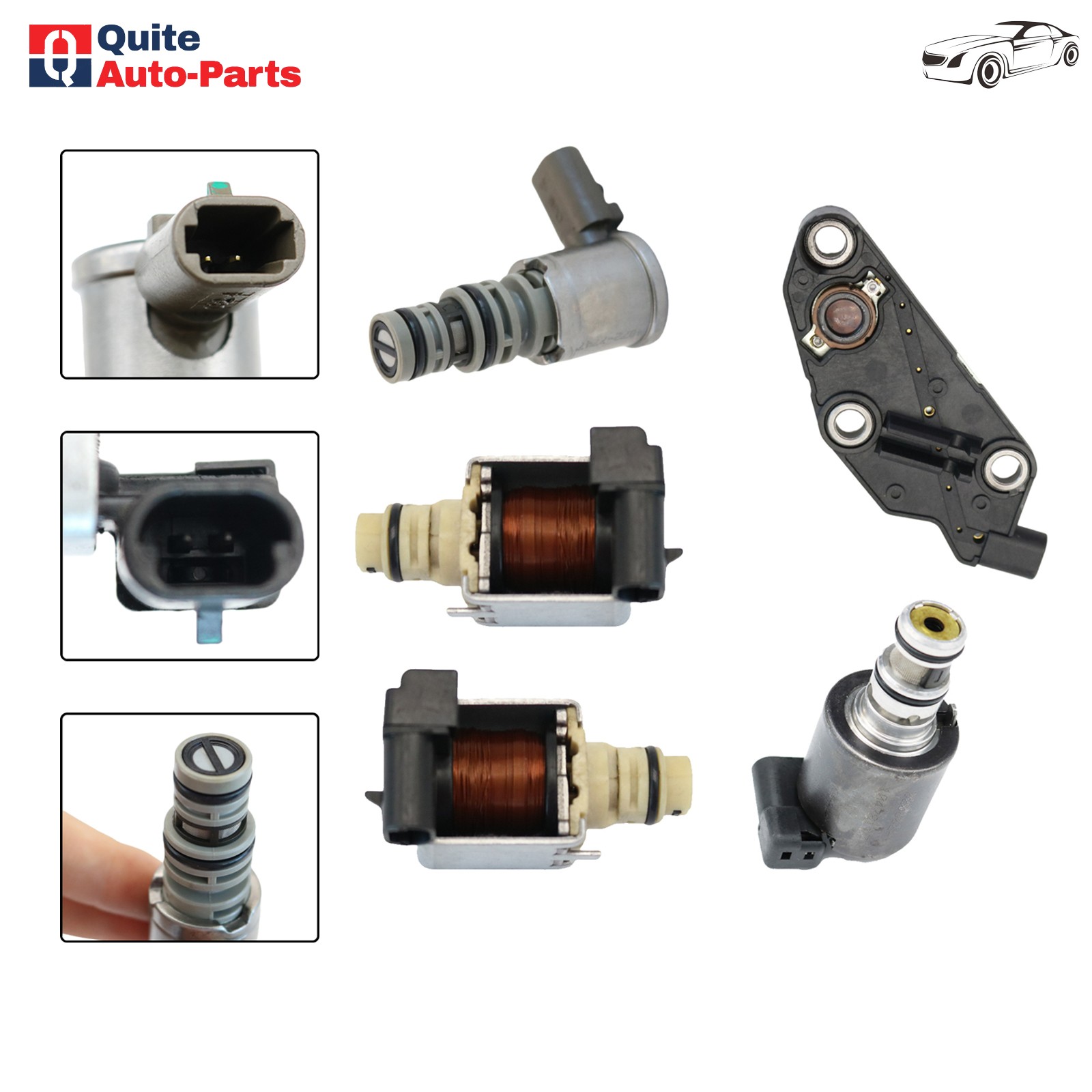 Set of 5 Transmission Solenoid For Chevrolet Impala Buick Lucerne Pontiac US