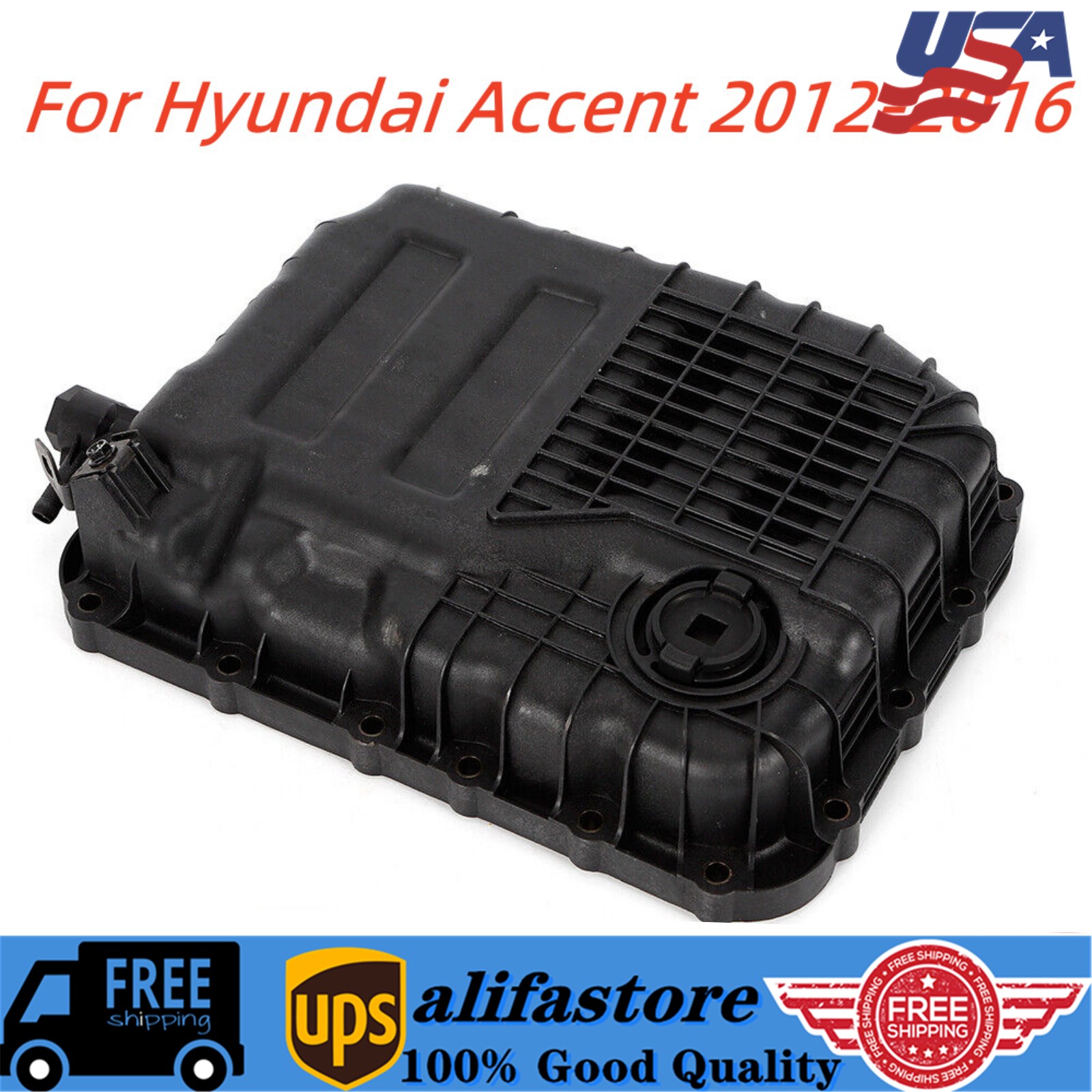 @ Transmission Engine Oil Pan For 11-16 Hyundai Kia Valve Body Side Cover 265856
