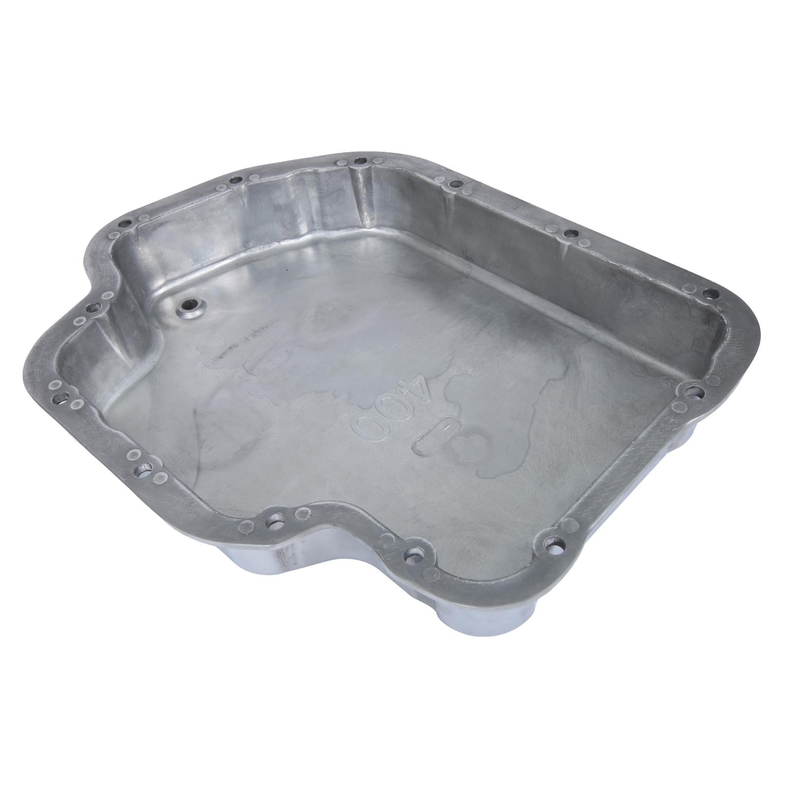 Summit 433884, transmission pan, aluminum, polished, finned, GM, TH400, EACH
