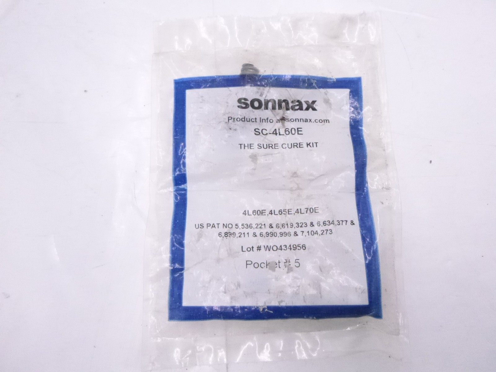 Sonnax Actuator SC-4L60E Feed Limit Valve Kit 77754-09K