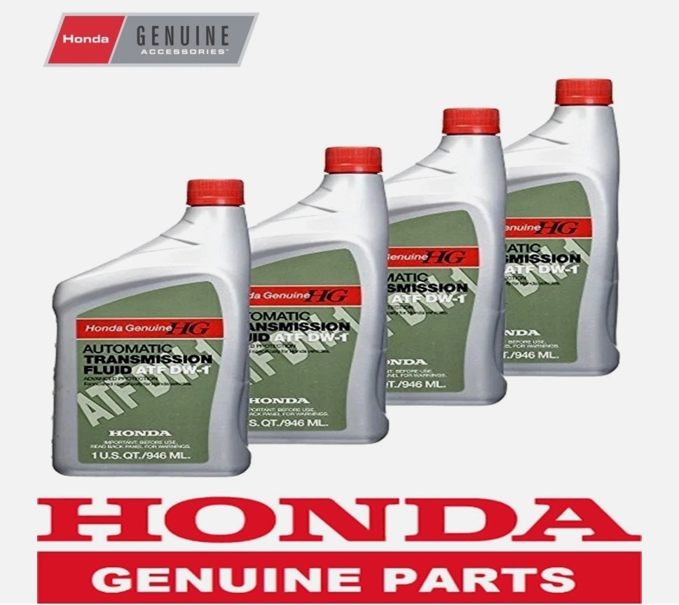 Set of 4-Quarts Auto Trans Fluid Factory 082009008 for Honda ATF DW-1