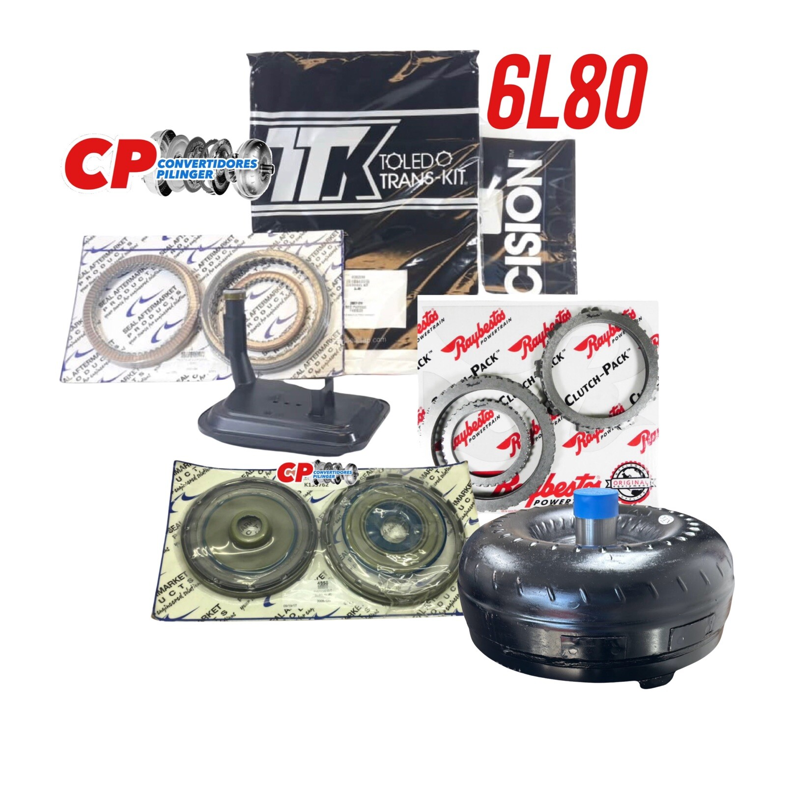 GM 6l80 6l80E Transmission Master Kit filter, pistons & Billet Torque Converter