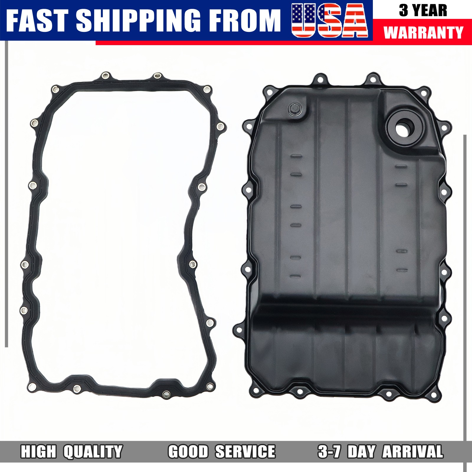 Auto Trans Oil Pan w/ Gasket For 2007-2010 Audi Q7 Porsche Cayenne VW Touareg