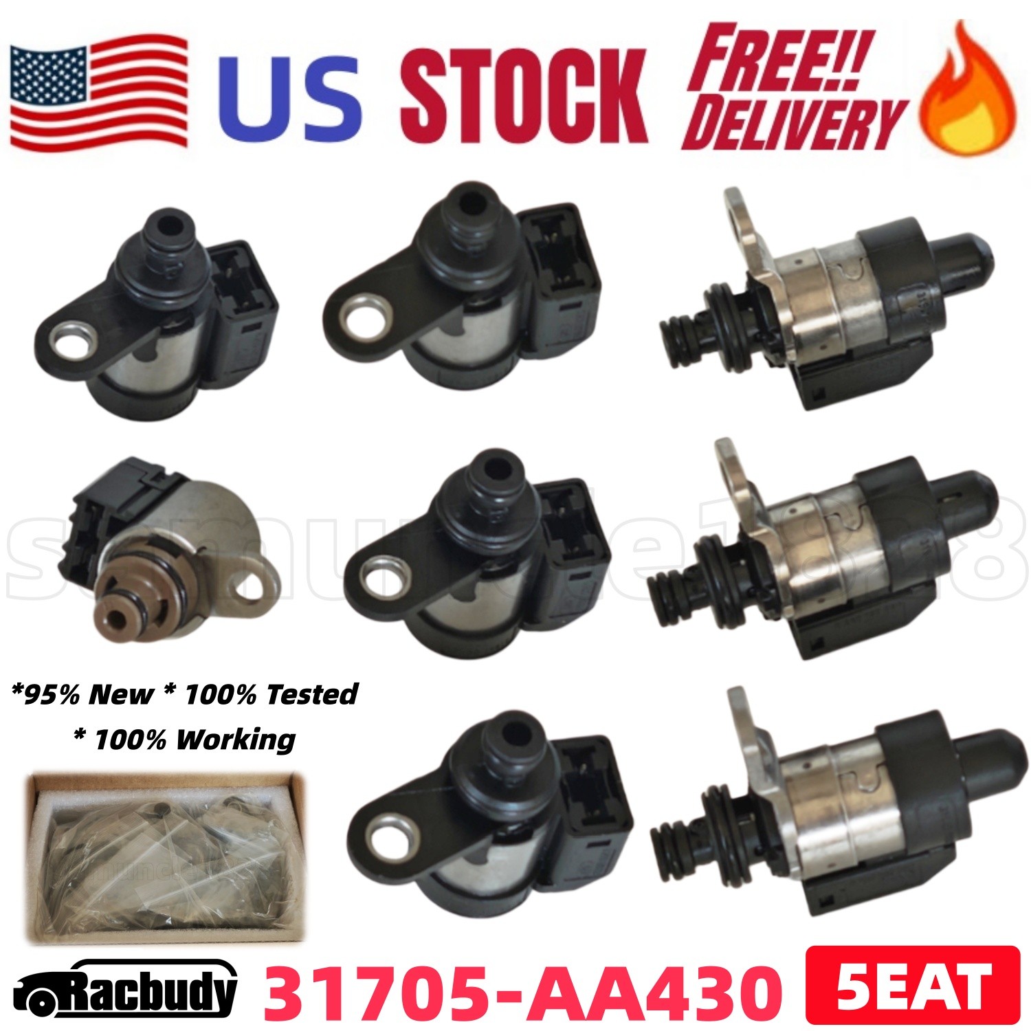 🔥 5EAT Transmission Solenoids Kit for Subaru Legacy Outback Tribeca 31705-AA430
