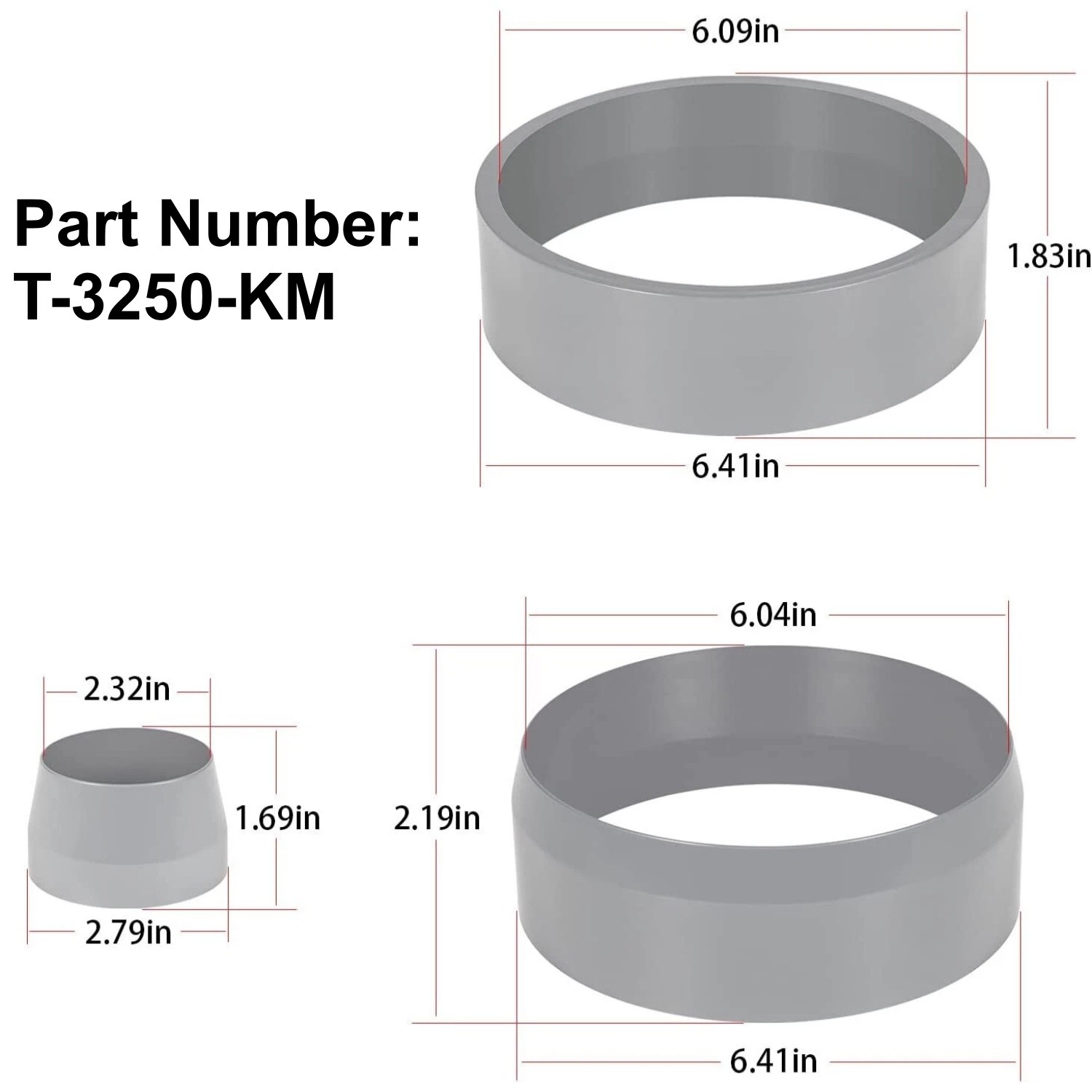 3x Transmission Underdrive Piston & Retainer Install Kit For Dodge 68RFE T3250KM