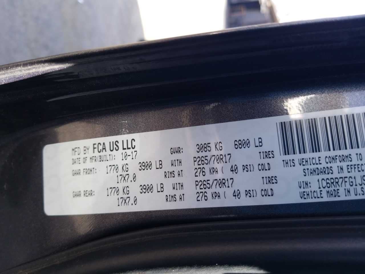 Automatic Transmission Classic Style 4WD Fits 16-20 DODGE 1500 PICKUP 5071867
