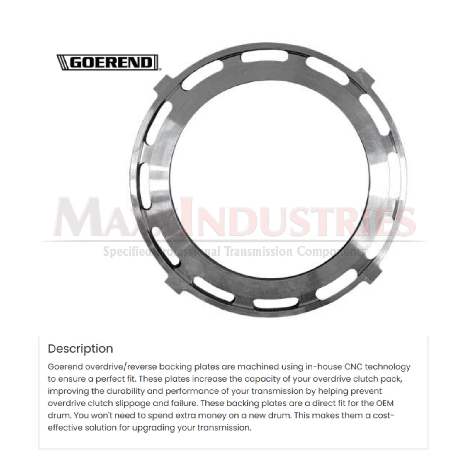 545RFE 68RFE High Performance Overdrive Pressure Plate – Goerend R93-127