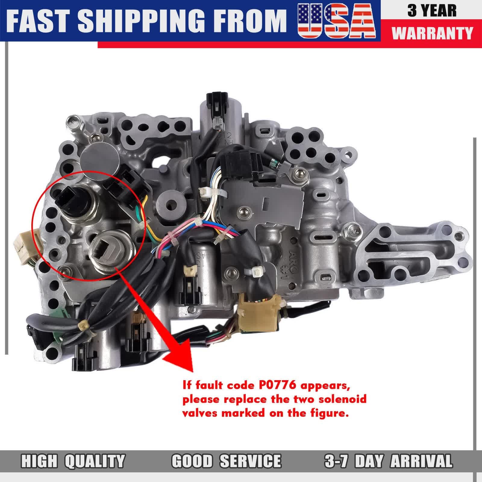 For Nissan Pathfinder 3.5L 2012-2018 Valve Body w/ Shift Solenoids JF017E CVT