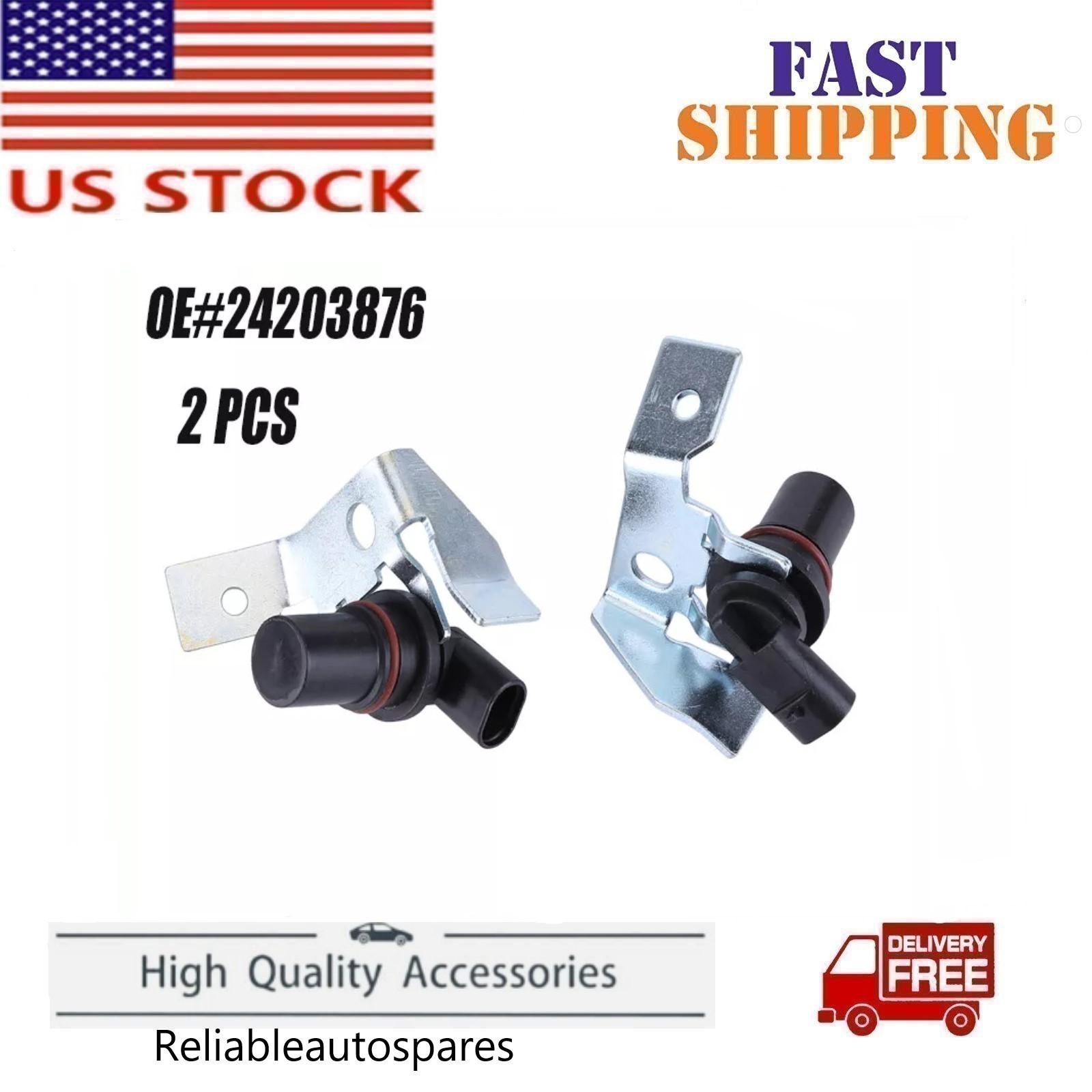 1 Pair 24203876 for Chevrolet GM 1991-On AC 4L80E Input & Output Speed Sensors