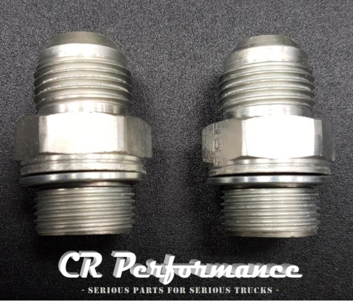 (2qty) M22 x1.5 x 10AN (JIC) Male fittings – o-ring M22 x 10AN (JIC) – Steel