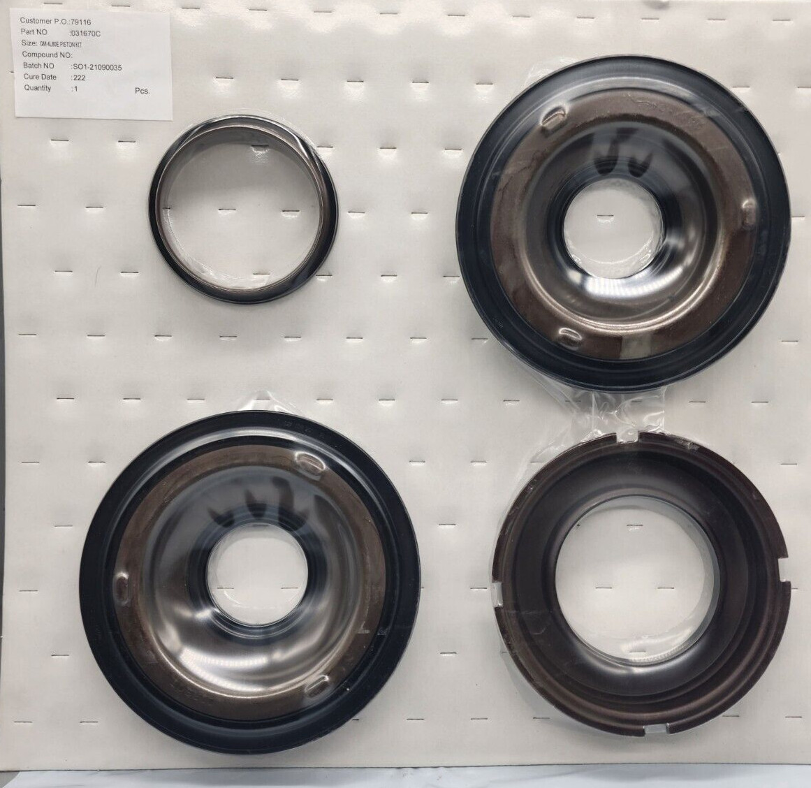 .For GM 4L80E 4L85E MOLDED PISTONS PISTON KIT 4 Pieces