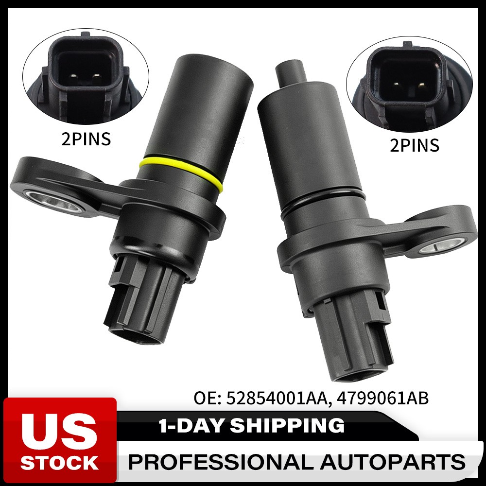 2X 52854001AA Transmission In&Out Speed Sensor For Chrysler 300 Dodge Challenger