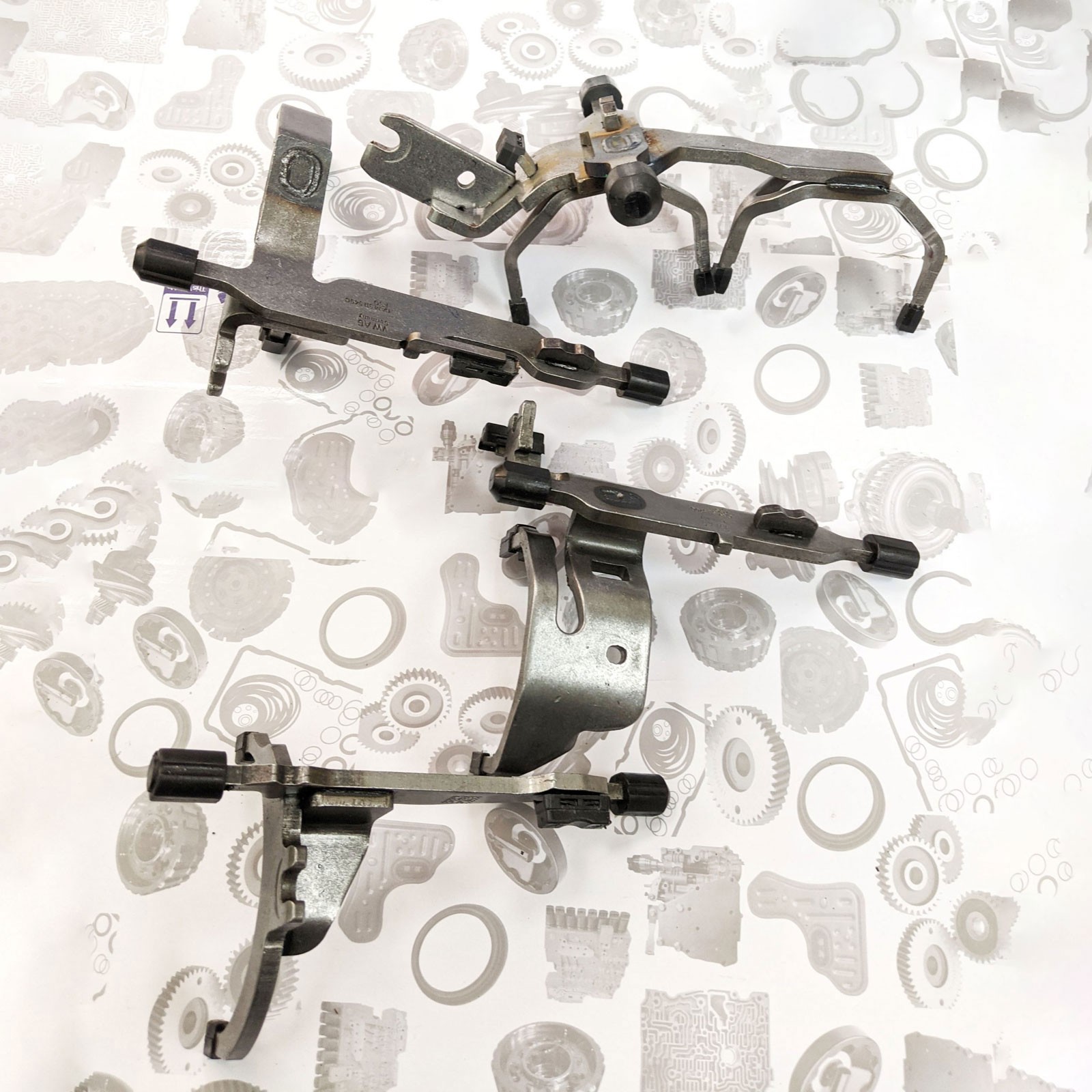 0AM DQ200 DSG Transmission Forward Reverse Shift Fork 4PCS/SET For VW AUDI SKODA