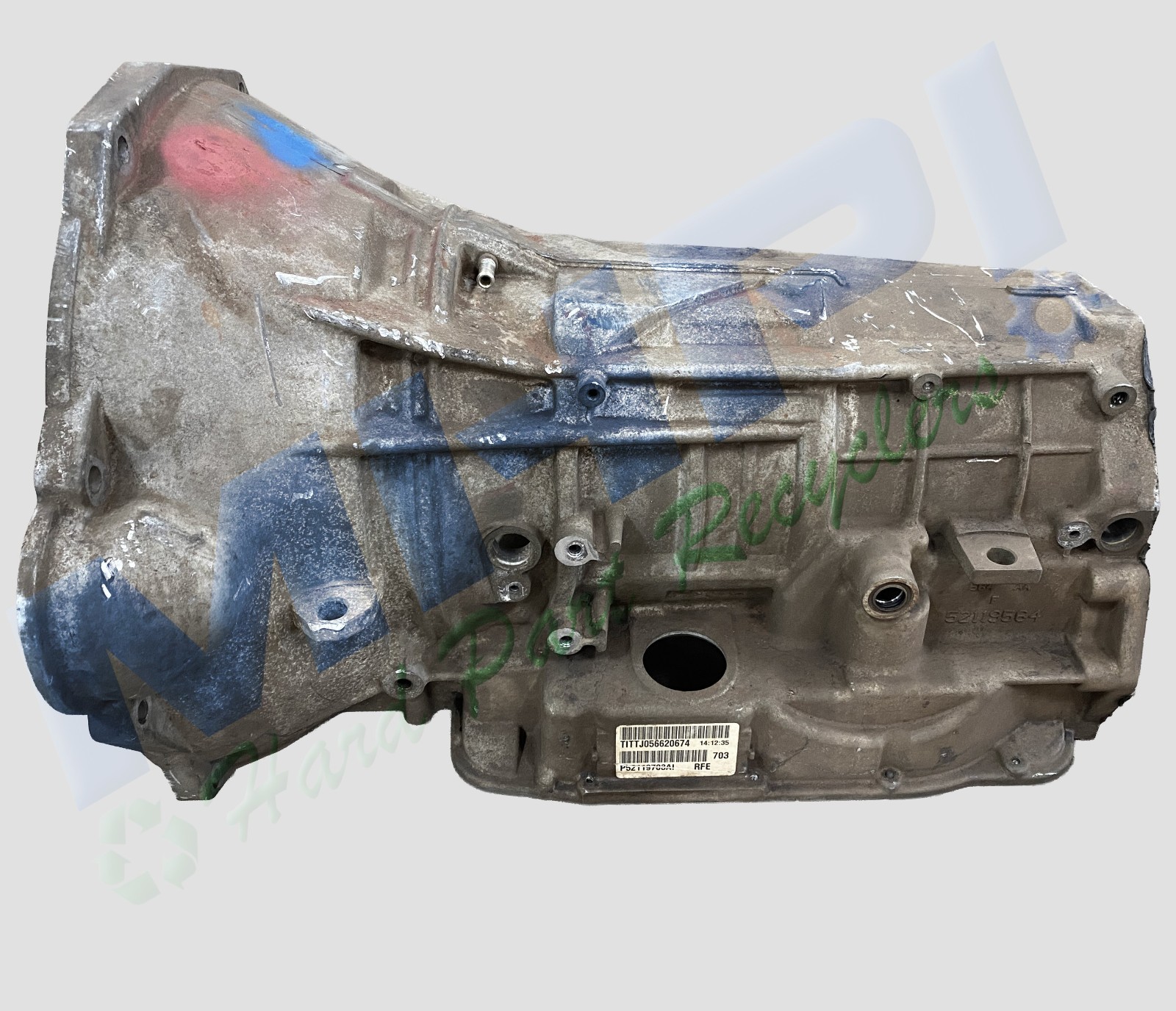 68RFE Case, Diesel, 6 1/4″ Top Bolts, Starter At 3:00, Cast #52119564, 2007-Up