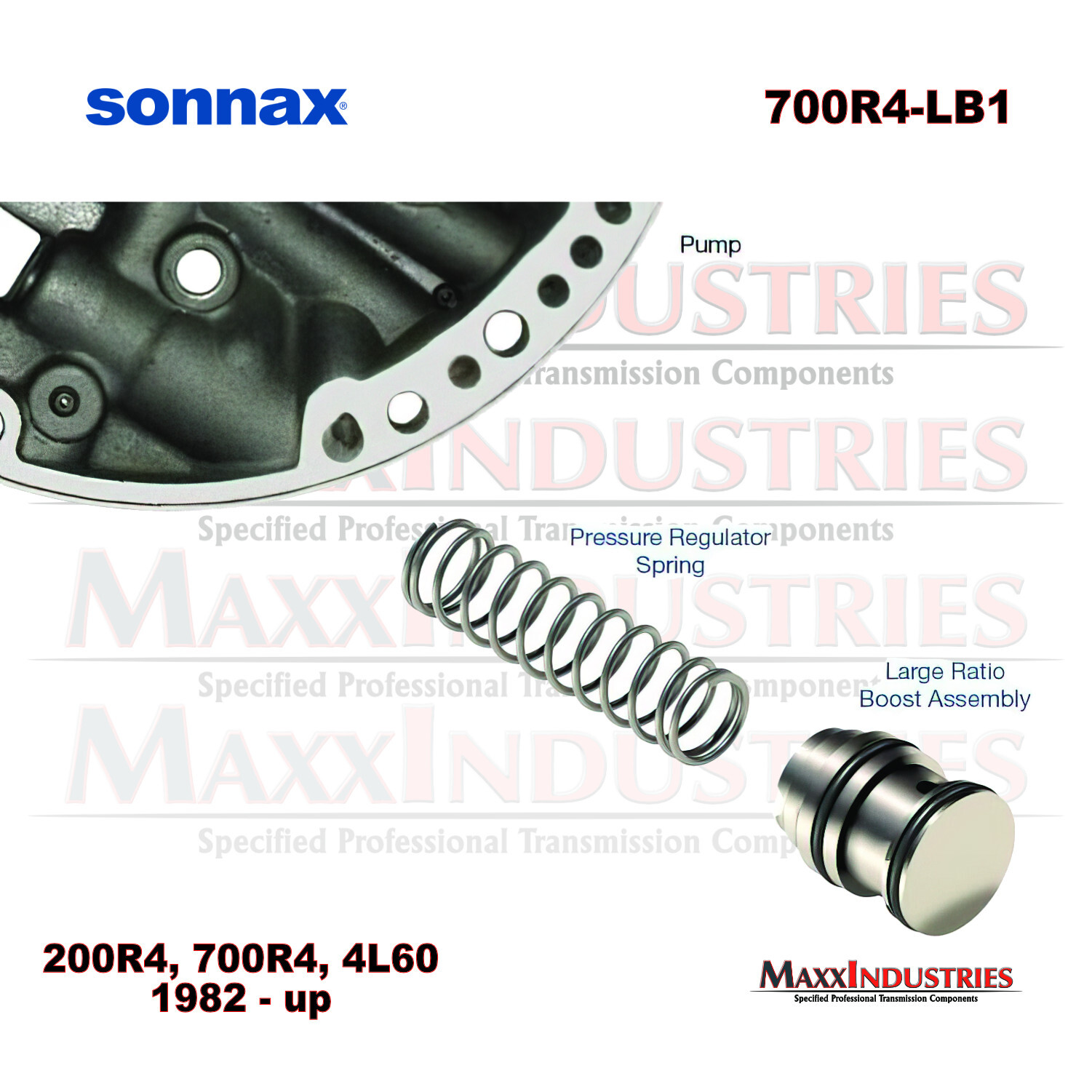 Sonnax 77917-500 Throttle Valve Boost Valve Kit .500″ Dia., O-Ring Style