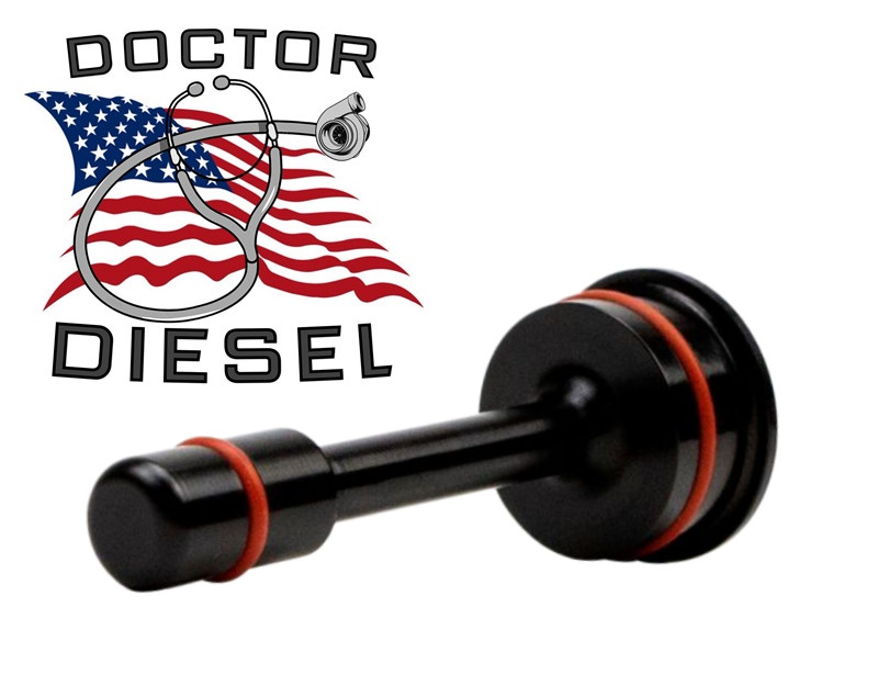 Billet Anodized Trans Cooler Thermostat Bypass Plug For 17-19 L5P Duramax Diesel
