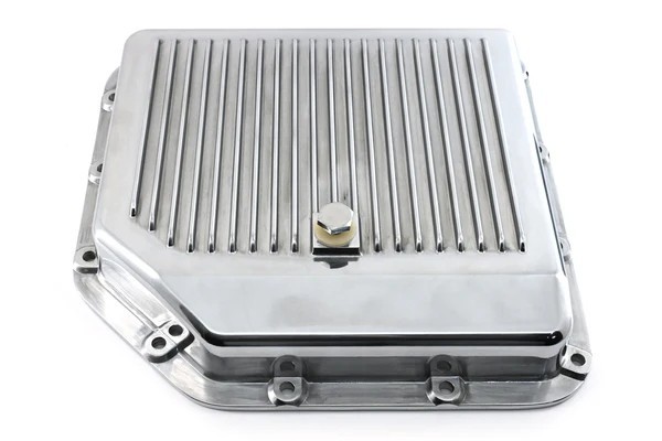 For Chevy Gm Turbo Th-350 Aluminum Transmission Pan Kit Deep Finned Polished
