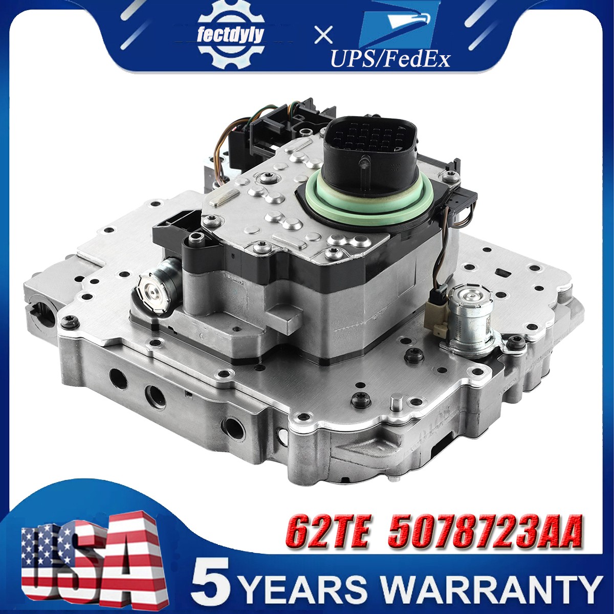 62TE 6-Speed Complete Valve Body w/ Solenoid for Dodge Chrysler Jeep 2007-2019