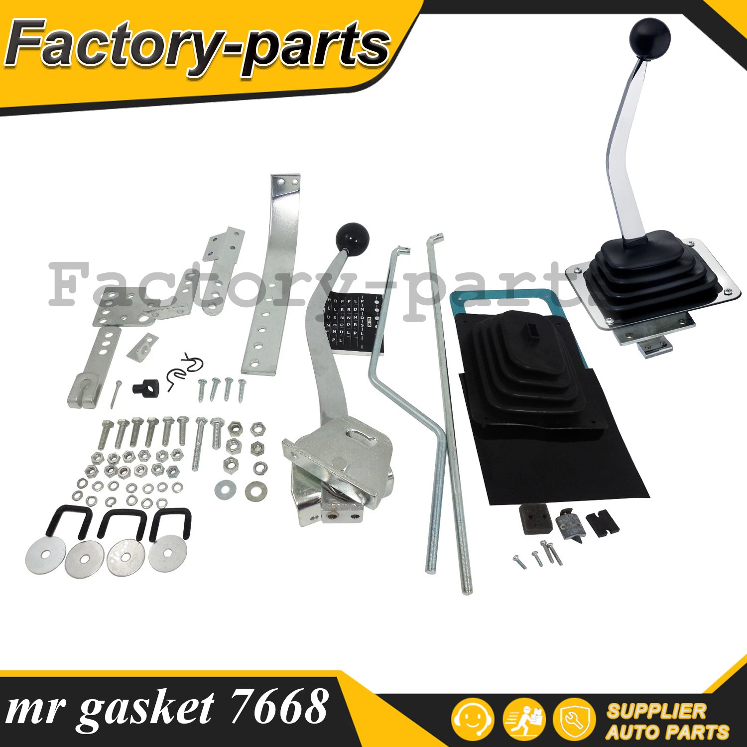 Universal 3-4 Speed Automatic Floor Shifter For Ford C4 C6 GM 700R4 TH400 TH350