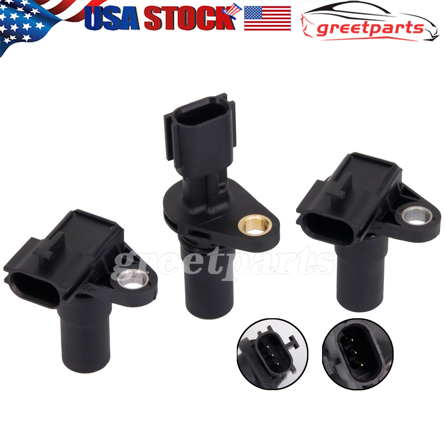3Pcs Input Output Speed Sensor For Nissan Series CVT 31935-1XF00 31935-1XF01 US