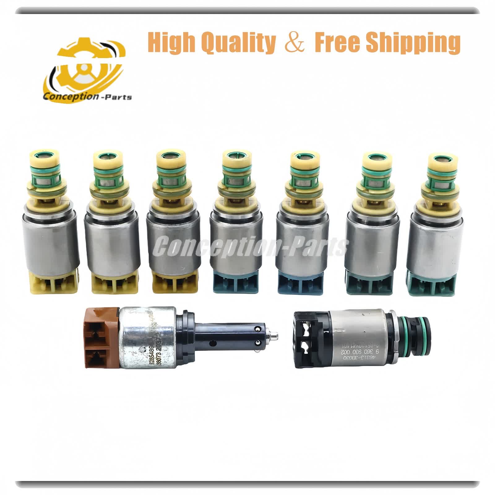 9 Pcs 845RE kit Transmission Solenoid For Dodge Charger 2012-2018 3.6L V6 DFL