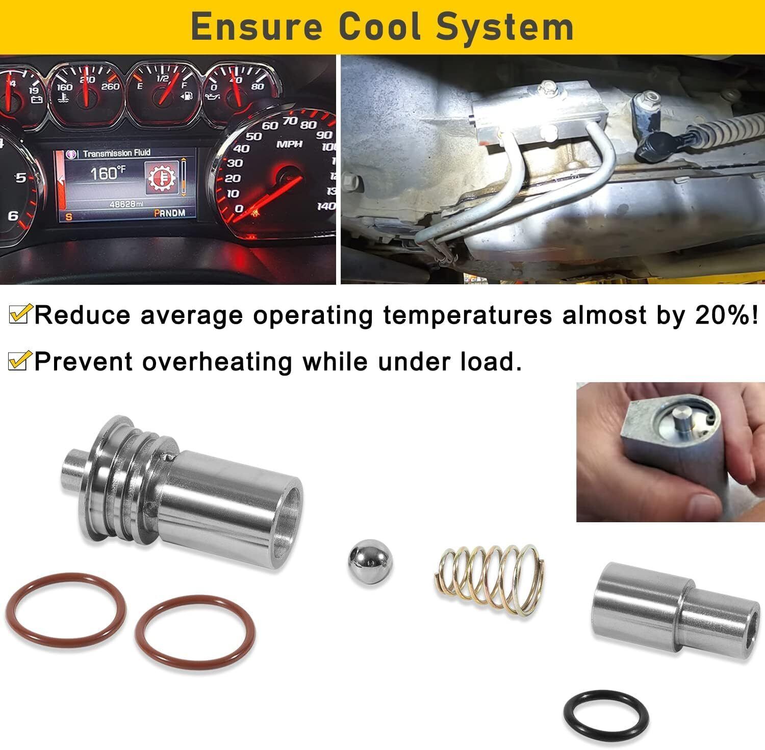 Cooling Flow Bypass Valve Kit STL010 for GM Transmission 6L80 6L90 8L90 10L90