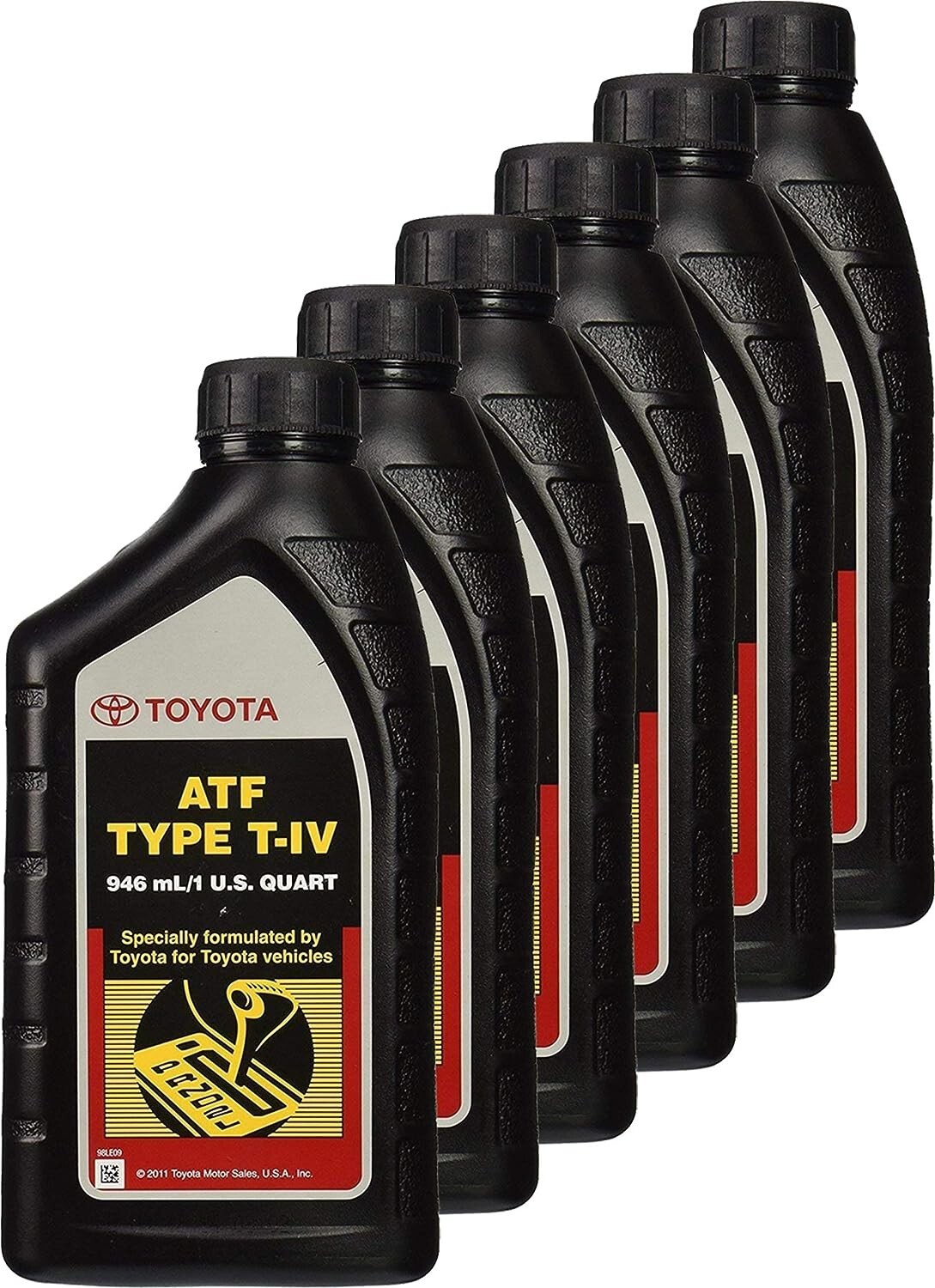 6 Quarts Genuine OE ATF T-IV Automatic Transmission Fluid For Toyota Vehicles