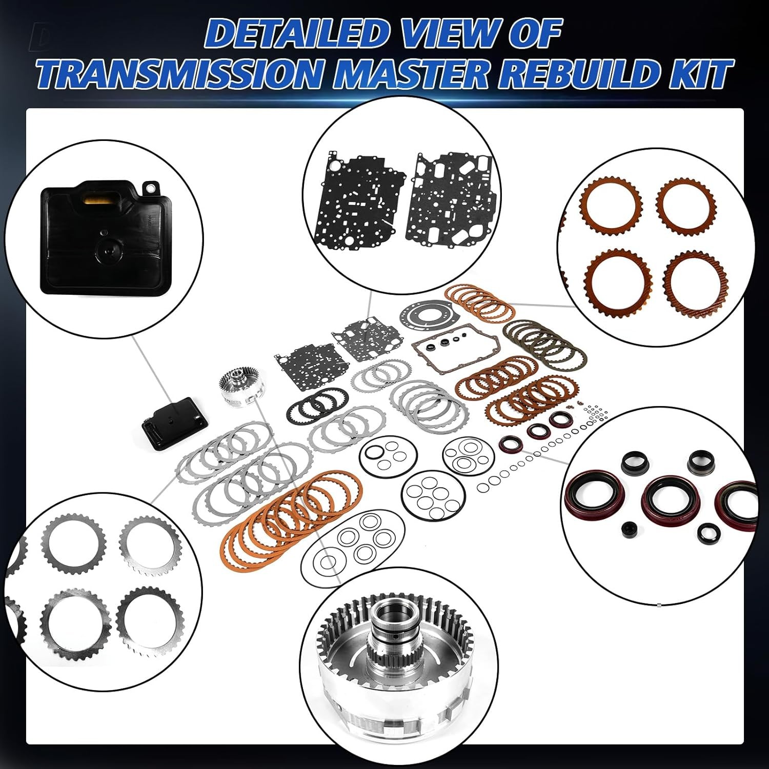 62TE Transmission Master Rebuild Kit For DODGE AVENGER GRAND CARAVAN 68272623AB
