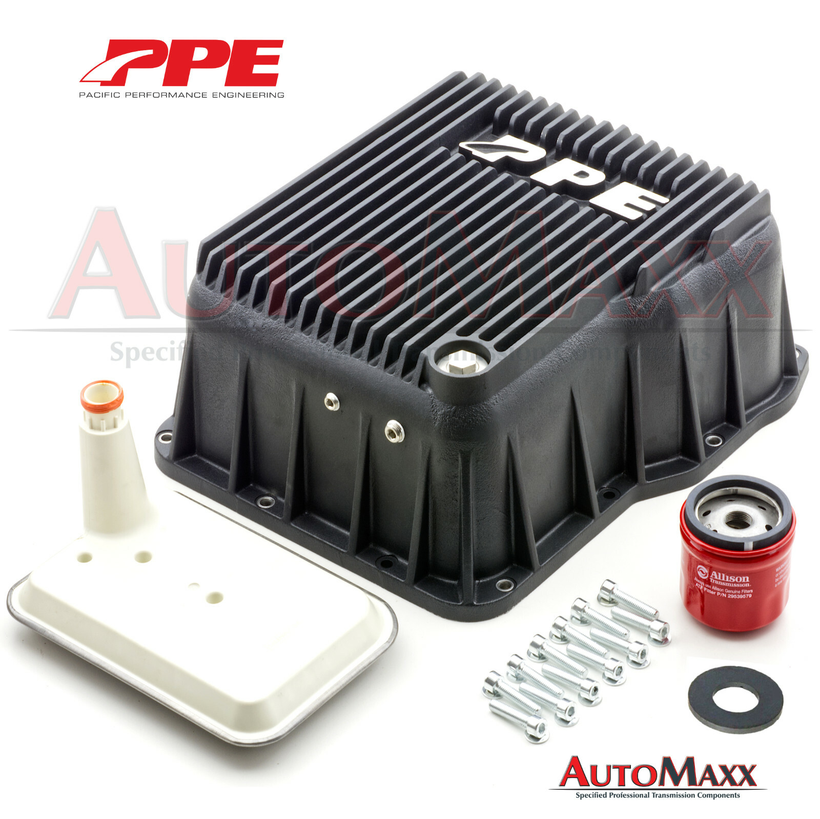 Allison Transmission Deep Aluminum Pan upgrade kit from PPE Duramax Chevy GMC