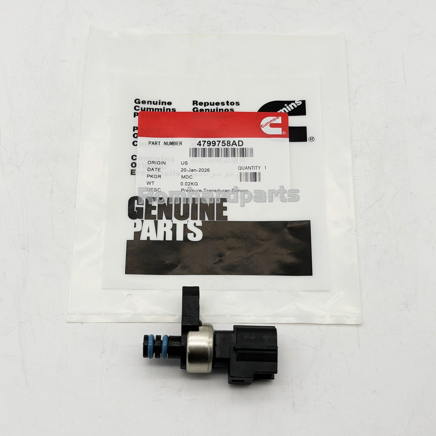 Transmission Governor Pressure Sensor Transducer 45RFE 545RFE 68RFE 04799758AD