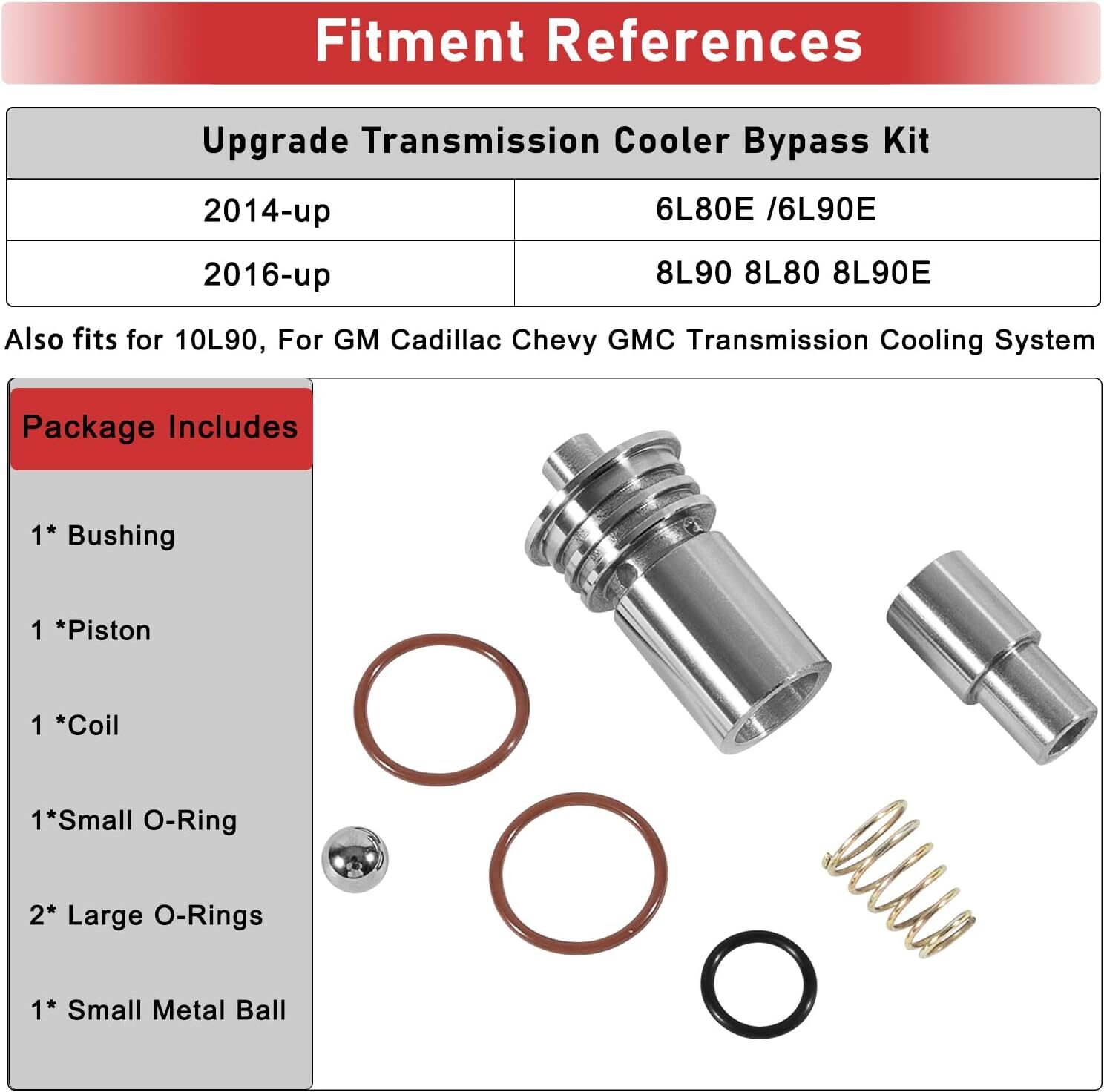 STL010 Cooler Flow Bypass Valve Upgrade For GM Cadillac Chevy GMC Transmission