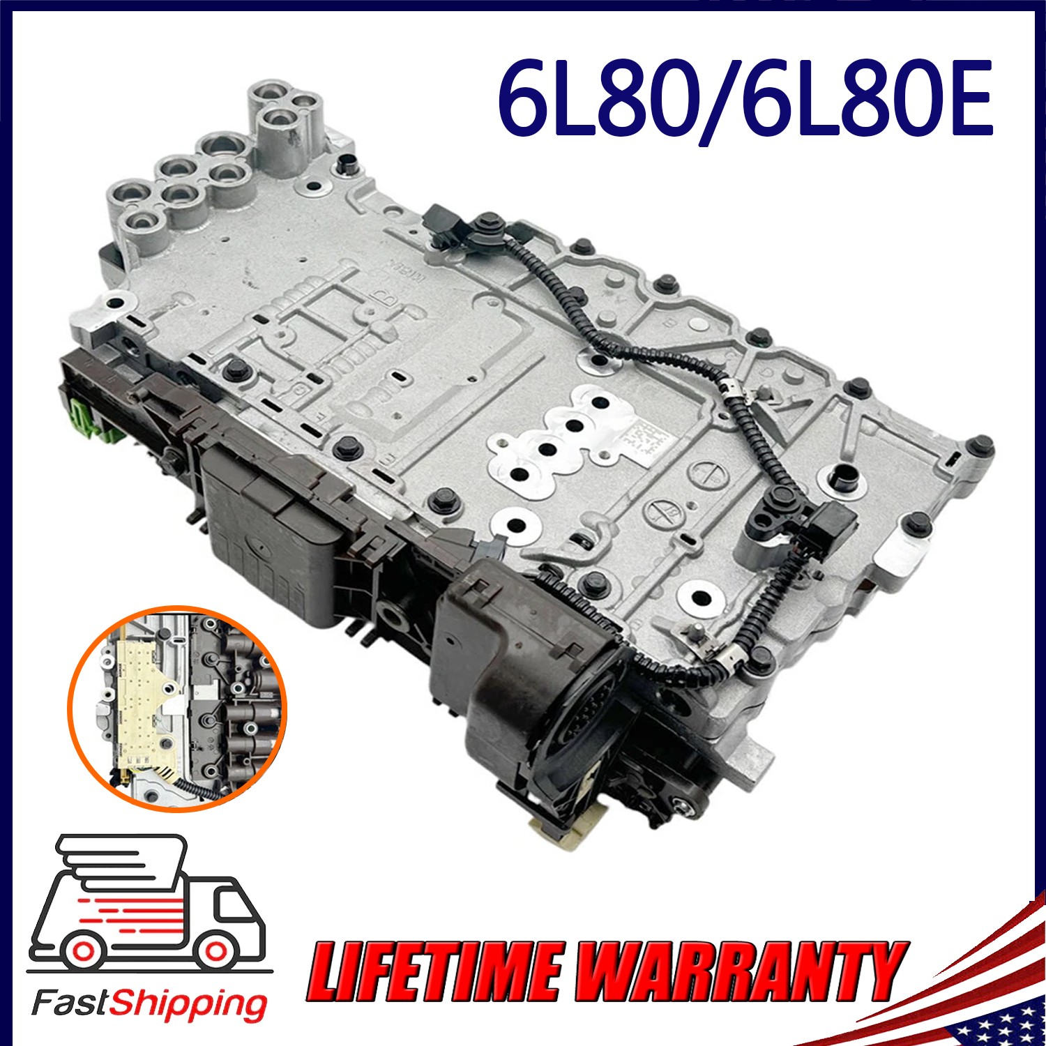 6L80E Valve Body Transmission Control Module & Solenoid For Camaro 2010-2019