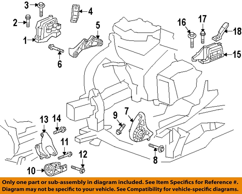 GM OEM 18-25 Acadia Engine Trans Mounting-Rr Trans Mount Mount Bolt 11549251