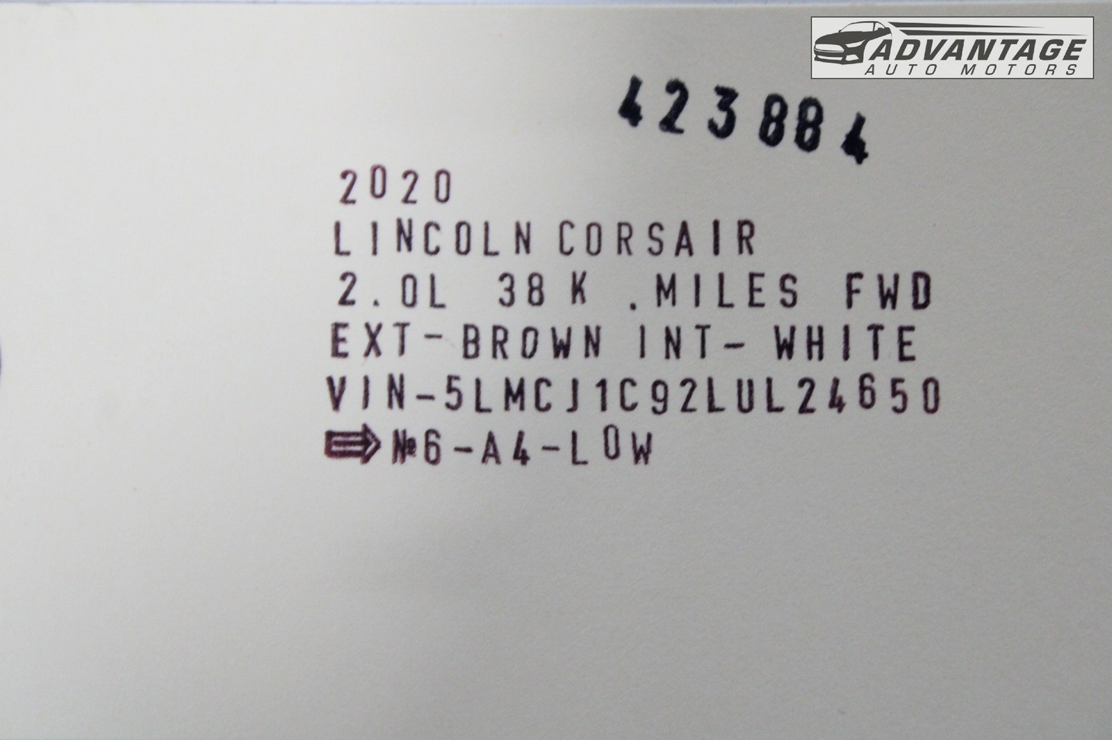 20 LINCOLN CORSAIR FWD 8F35 AUTOMATIC TRANSMISSION PARKING PAWL BRACKET PIN OEM