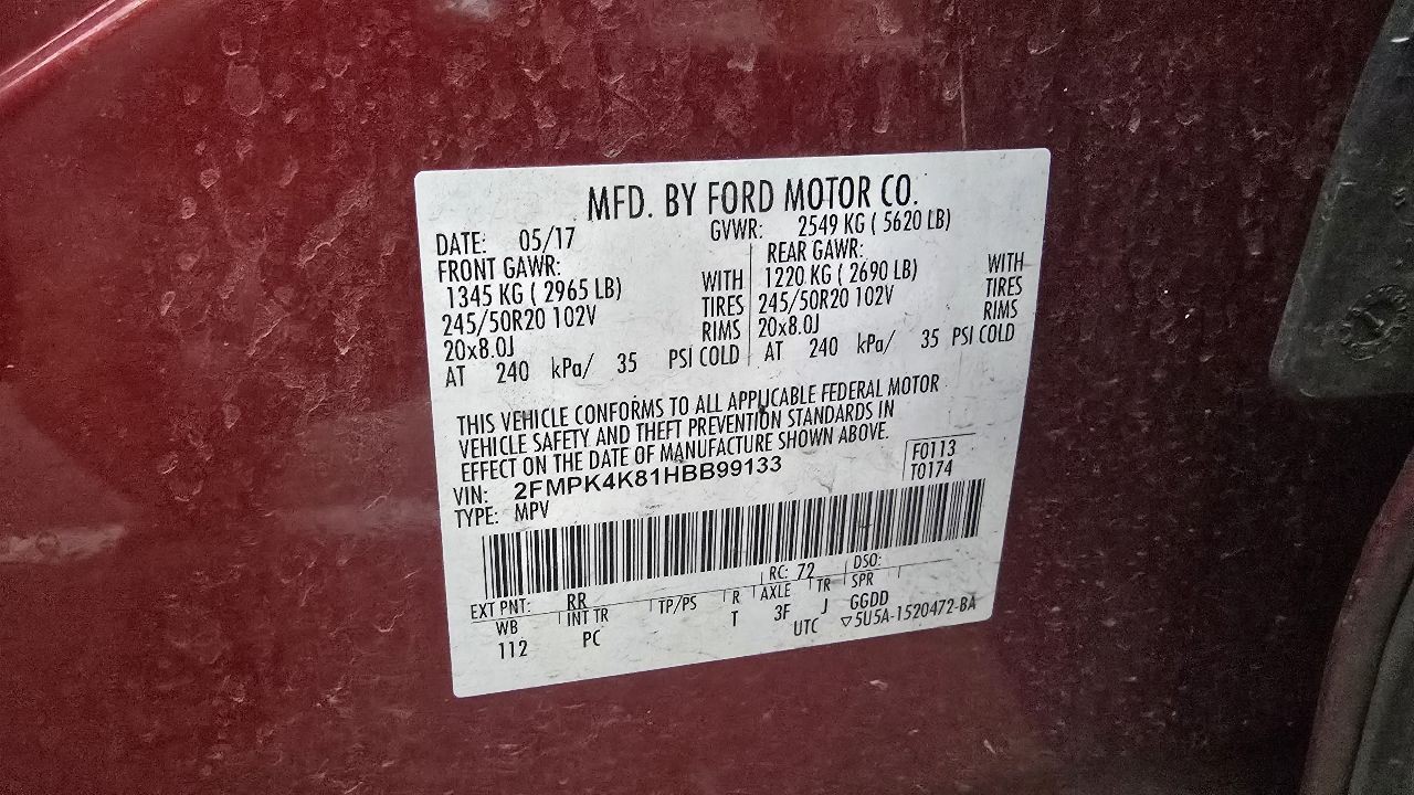 Transfer Case 3.5L Without Oil Cooler Fits 15-18 EDGE 31945131
