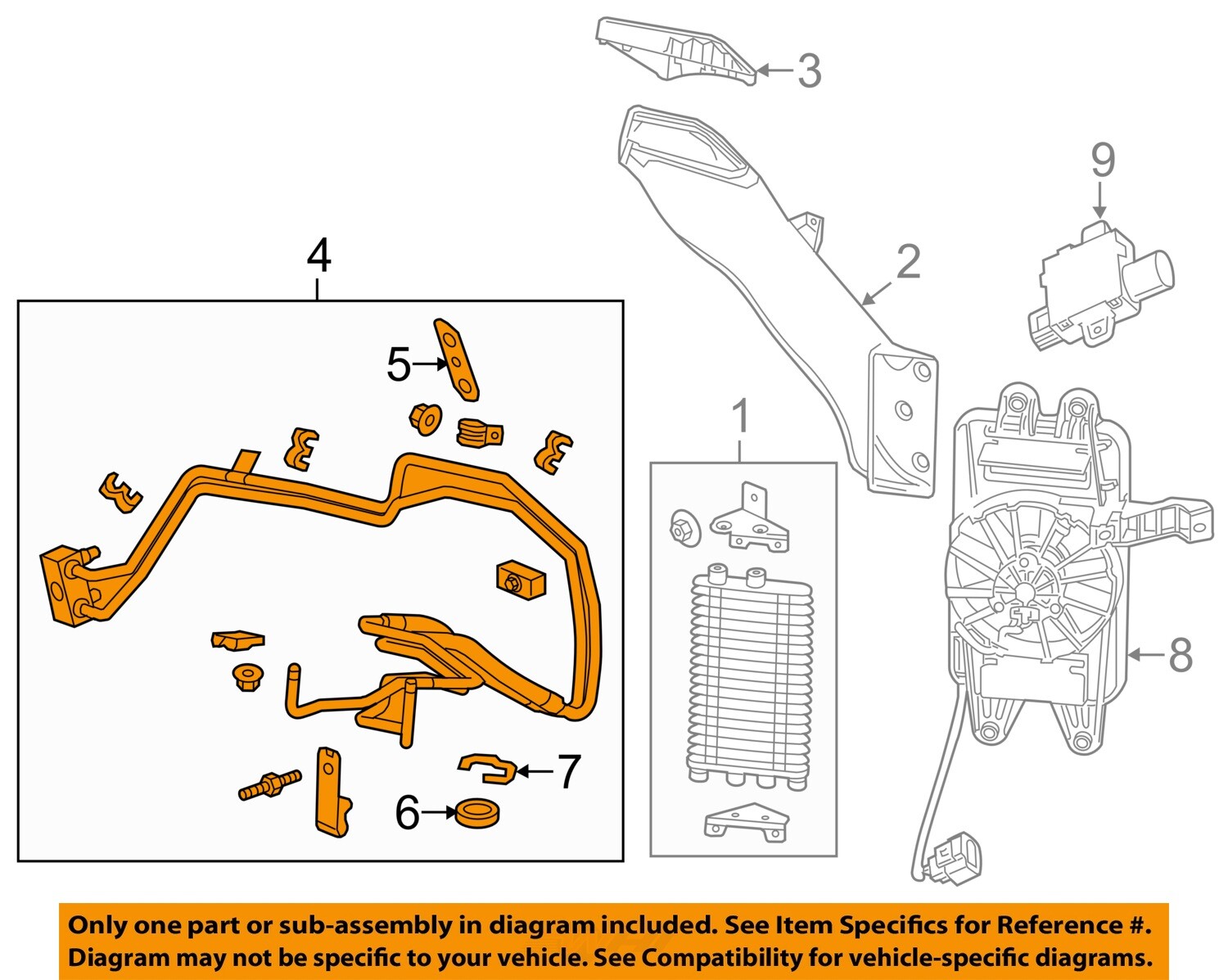 GM OEM 15-19 Corvette Cooling Trans Oil Cooler-Cooler Pipe 23212375