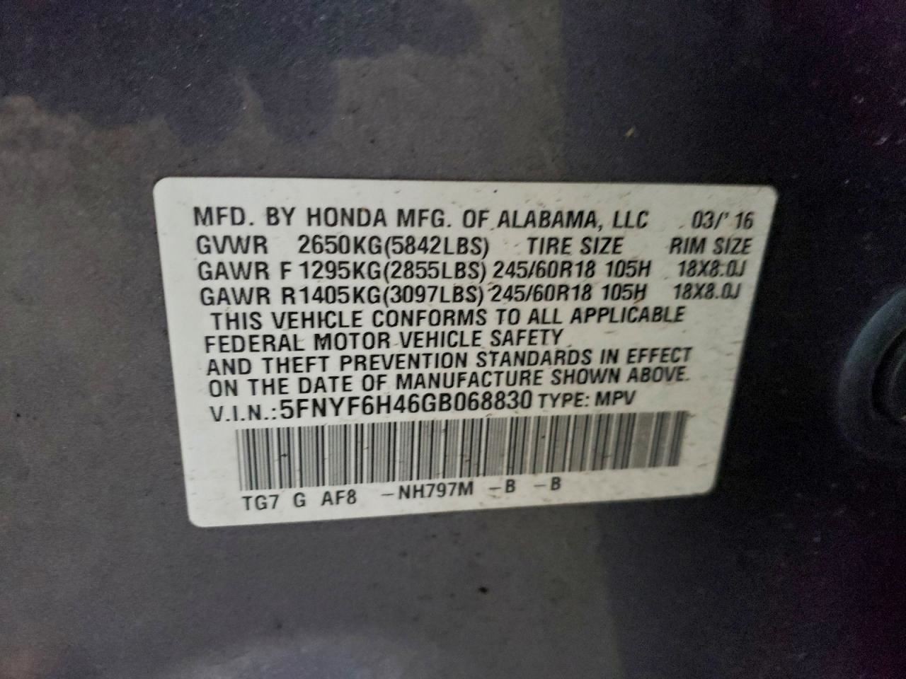 TRANSFER CASE OEM 16-20 HONDA PILOT 1YR WRNTY 290005J8A00
