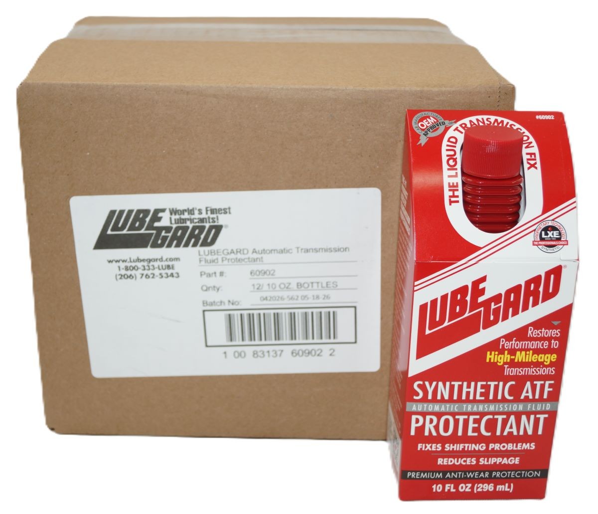LubeGard 60902 Automatic Transmission Fluid Protectant with LXE 10 oz Case of 12