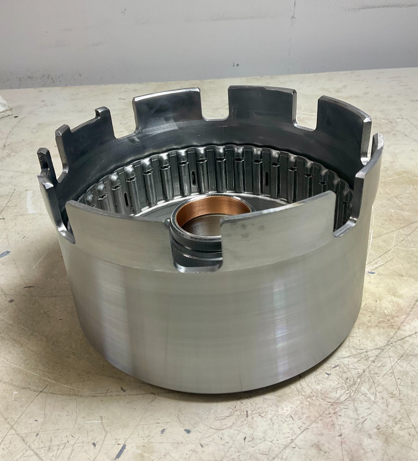 GM 4L60E/65E/70E Reman Reverse Drum, No Check Ball Square Feed Hole, 1993-Up