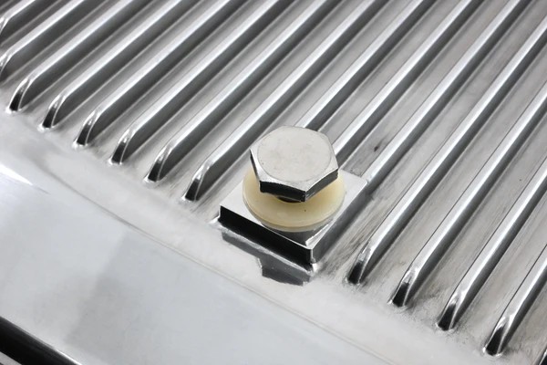 For Chevy Gm Turbo Th-350 Aluminum Transmission Pan Kit Deep Finned Polished