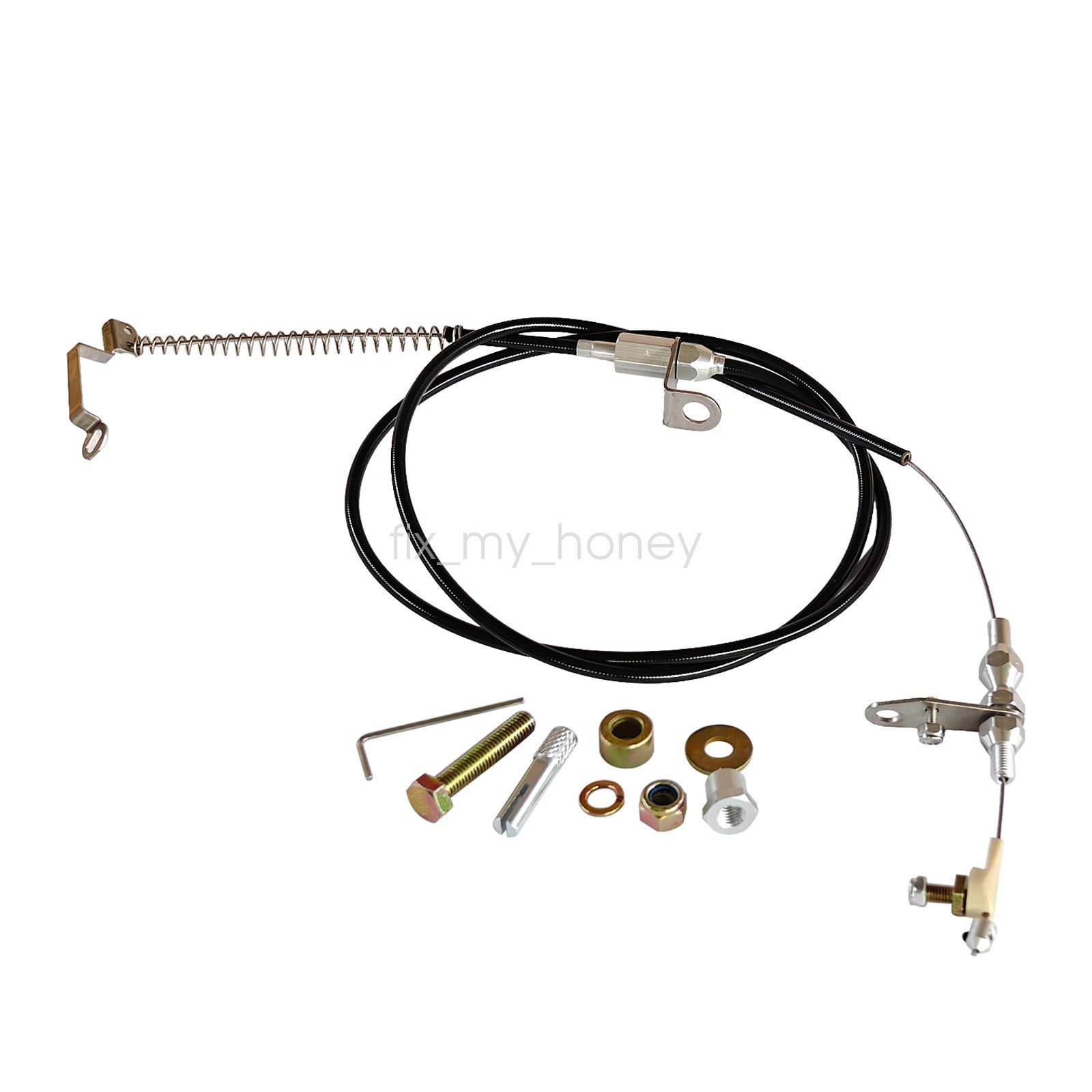 New Black Kickdown Cable Kit Fit Ford/AOD Lokar KD-2AODU E-150 F-150 E-250 F-250