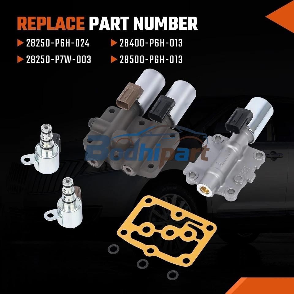 4PCS Transmission Solenoid Kit For Honda Odyssey Accord Pilot TL MDX 28250P7W003