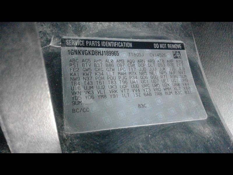 2015 2016 2017 GMC Acadia Transfer Case VIN J 11th Digit Limited 23245651