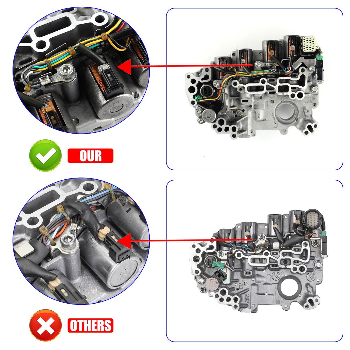 RE0F11A JF015E Valve Body Transmission For 2012-2015 Nissan Sentra Almera NV200