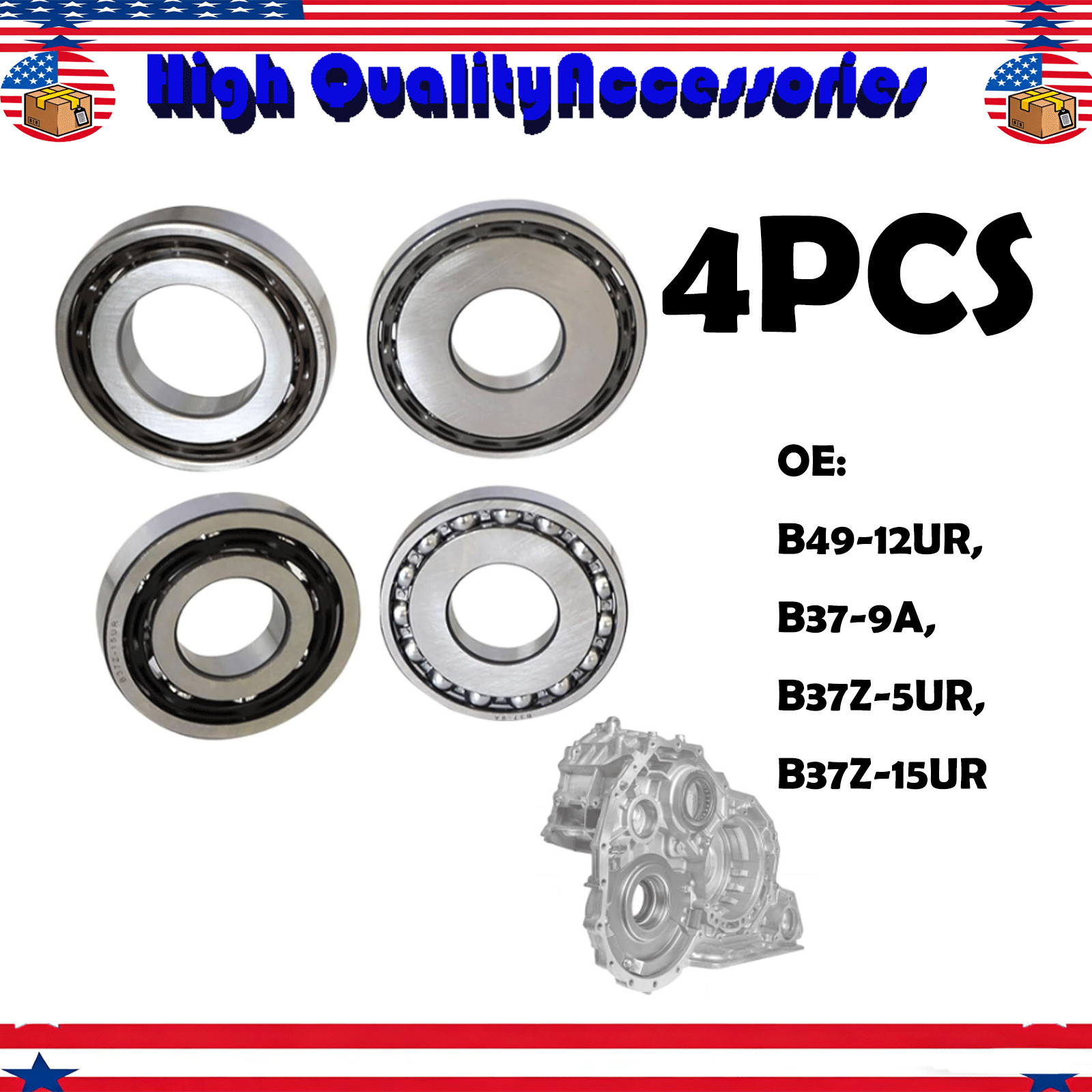 4PCS For Toyota LEXUS K114 CVT Automatic Transmission Bearing Pulley Kit