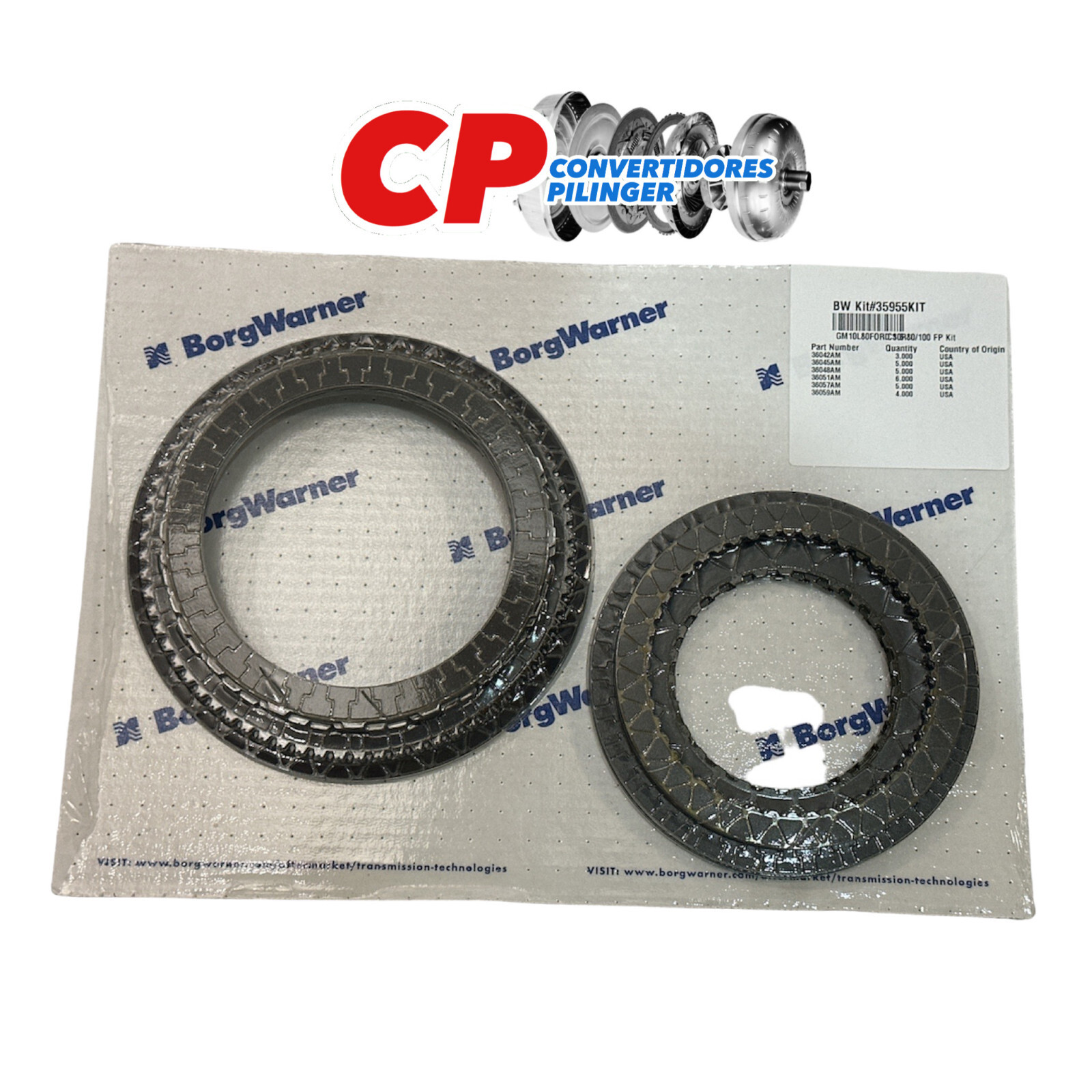 Ford 10R80 Transmission Banner Rebuild Kit With Friction Borg Warner 2016-2019